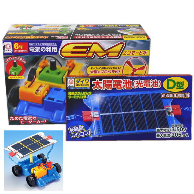 理科実験キット 福袋 小学校6年生セットB 虫めがねのおまけ付き 電気の利用 実験キットEM 太陽電池付き 小学生 小学校 夏休み 冬休み 自由研究 科学 工作 予習 復習 学校教材 教科書 準拠 小学6年 手回し発電機 光電池 モーターカー LED コンデンサー画像