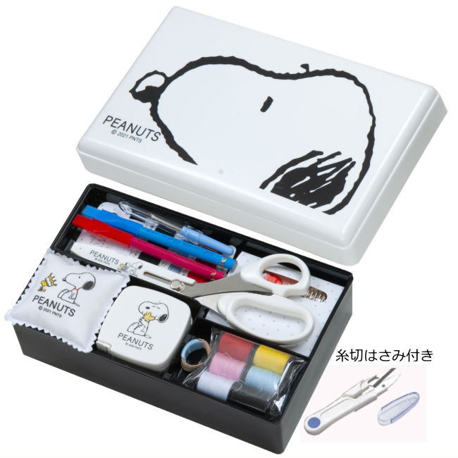 楽天市場】【ZM8559】スヌーピー ソーイングセット 薄型タイプ