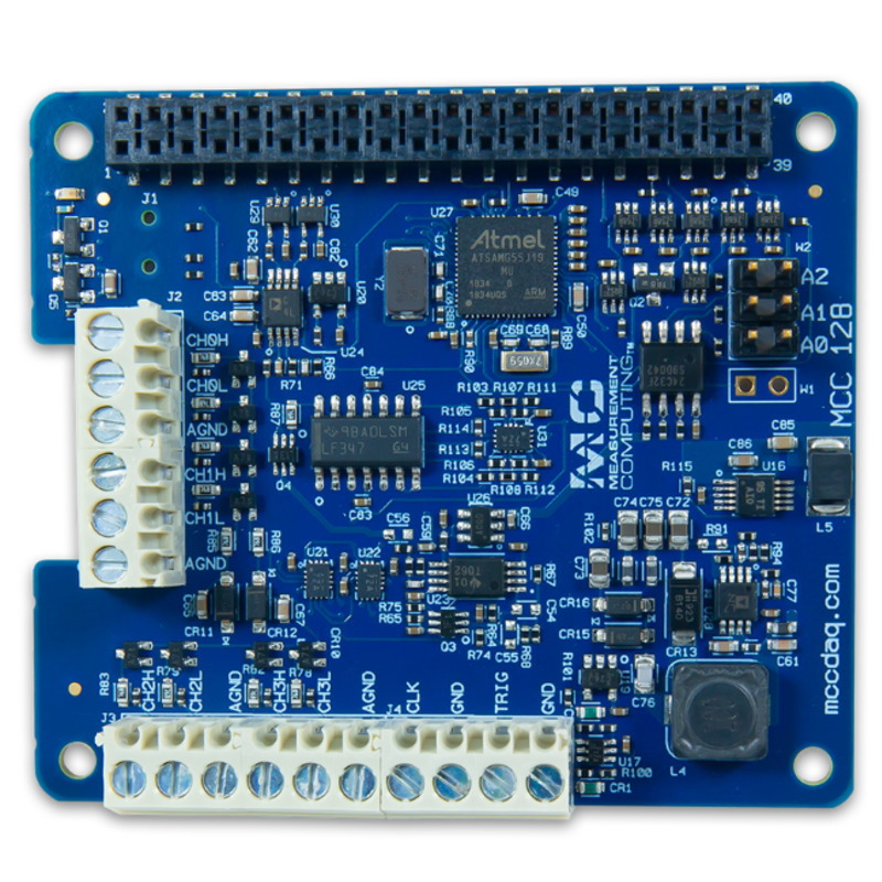 Digilent MCC128 Raspberry Pi用の電圧測定用DAQ HAT【6069-410-001】[ラズベリーパイ ラズパイ 夏休み 自由研究 自由工作 電子工作 小学生 中学生 高校生] 29,885円