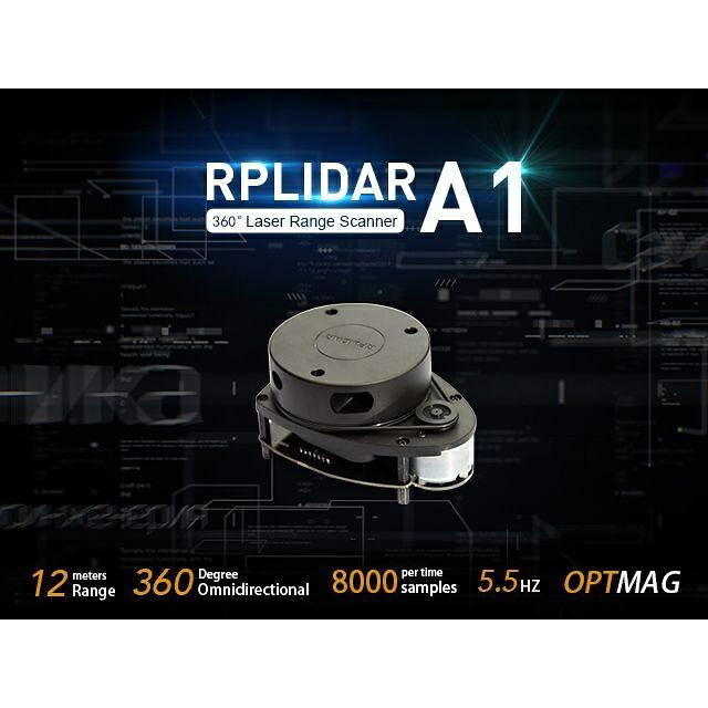 SeeedStudio RPLiDAR A1M8-R6 360°レーザスキャナー(12m)【114992561】