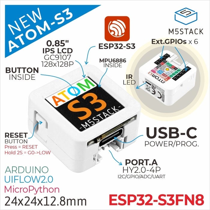 楽天市場】M5Stack M5Stack用GNSSモジュール 気圧/IMU/地磁気