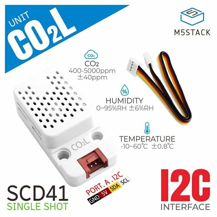 M5Stack Core2 セット(温度センサー　温湿度気圧センサユニット等) Blockly】M5Stack Core2 温湿度気圧センサユニットの使い方