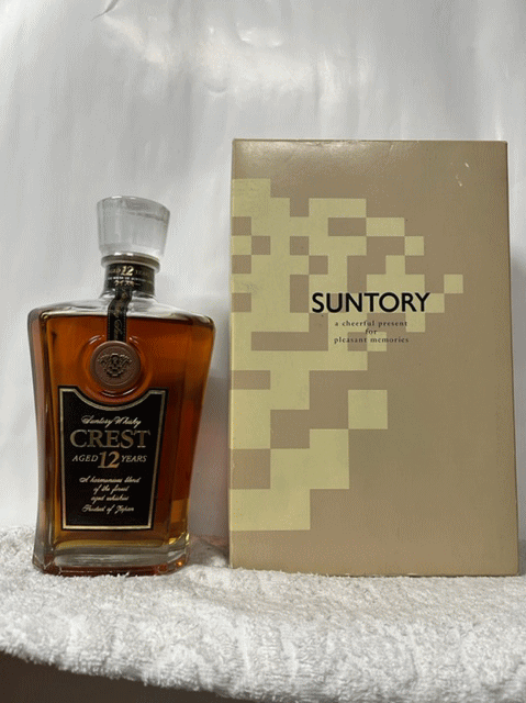 楽天市場】【レトロ】サントリーウイスキー クレスト12年 43度 700ml