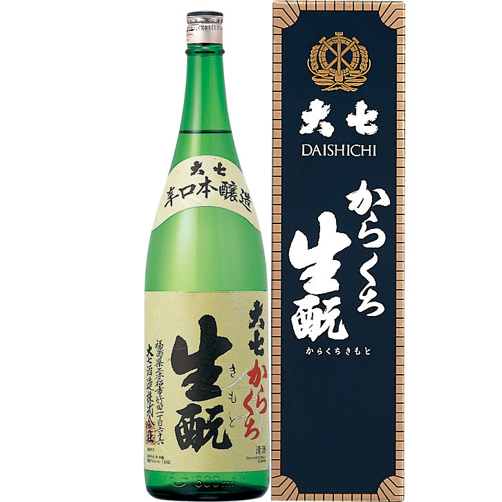 8418円 送料無料（一部地域を除く） ×6 大七 からくち生もと 本醸造 1800ml×6本 日本酒 清酒 1.8L お時間かかることがあります