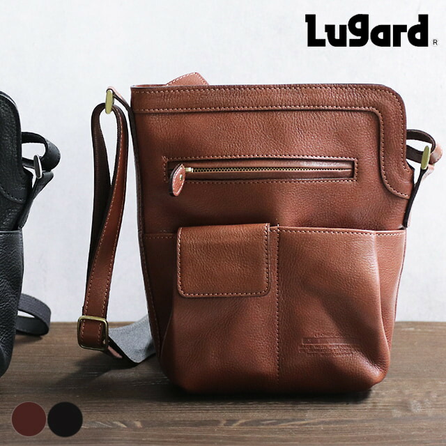 青木鞄 牛革 ショルダーバッグ 縦 A5 ミニショルダーバッグ メンズ Lugard nevada 5084 クラシカル カジュアル シンプル 肩当て 本革 革 レザー 軽い P10倍 ブランド おしゃれ 20代 30代 40代 50代 60代 70代
