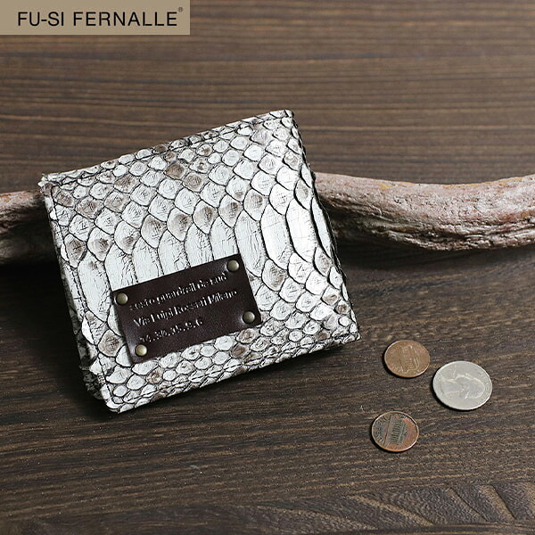パイソン 蛇革 折財布 春財布 FU-SI FERNALLE フーシフェルナーレ 日本製 G.B PYTHON 21577 二つ折り 吉田淳 VREASON 金運 本革 革 レザー レディース メンズ 軽い ブランド おしゃれ 20代 30代 40代 50代 60代 70代