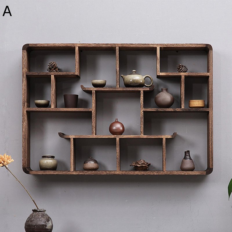 木製仕合わせ ウォール仕合わせ 飾りつけ棚 飾りつけ仕合わせ 茶器納める棚 茶器納めるお盆 木製仕合わせ納める棚 見せびらかす仕合わせ 調味料仕合わせ 茶道付属物 盆栽台 茶盆 茶台 茶の葉 茶道具 茶道 大静電容量