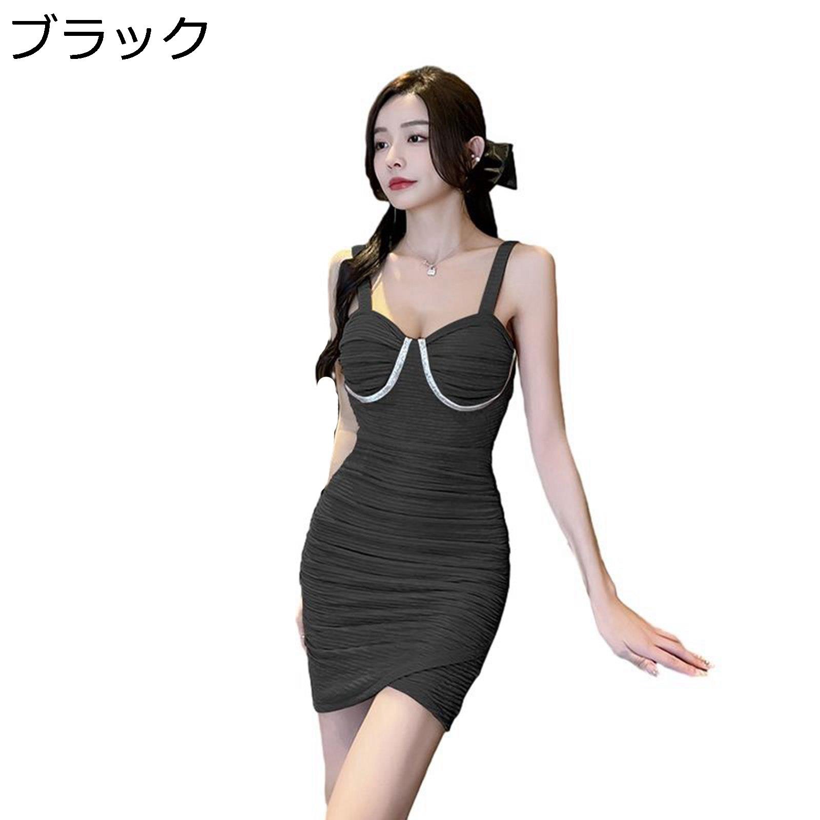 タイトワンピース クラブドレス vネック ミニドレス ギャザー 吊りスカート カシュクール 膝上 フェミニン セクシー レディース ボディコン ハイウエスト 宴会 ドレス キャバ 嬢 パーティ 春 夏 秋