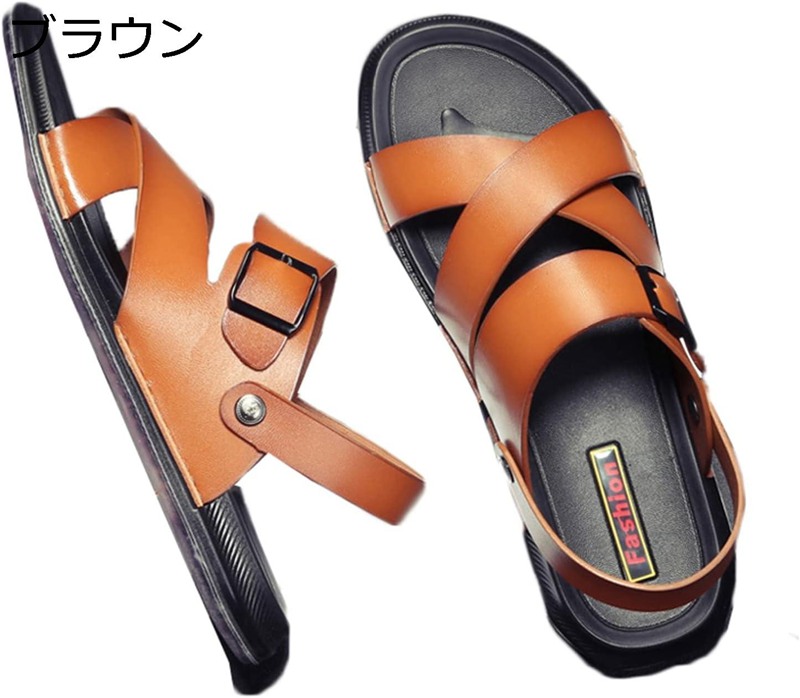 メンズサンダル さんだる クロスサンダル バックル ストラップ 2way すりっぱ 外出すりっぱ スリッパ ビジネスサンダル 紳士靴 オープントゥ 柔軟性 通気性 韓国風 ビーチサンダル カジュアル