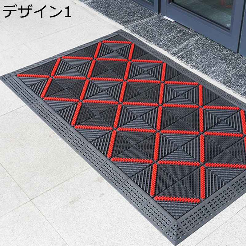 屋外用マット 玄関マット ドアマット 泥落としマット 耐摩耗 防水 清潔ラグ 防塵 砂落とし 泥除け お手入れ簡単 水洗いOK 業務用玄関マット 店舗用玄関マット カーペット シンプル おしゃれ 会社 デパート 4,795円