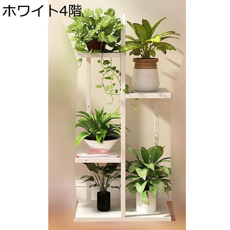 プランタースタンド 室内 ガーデンラック フラワースタンド 園芸ラック 花棚 鉢植え 組み立て簡単 錆びない キャスター付き 移動が容易 安定させる 収納ラック 盆栽スタンド 植物スタンド 花置き棚 花台 観葉植物