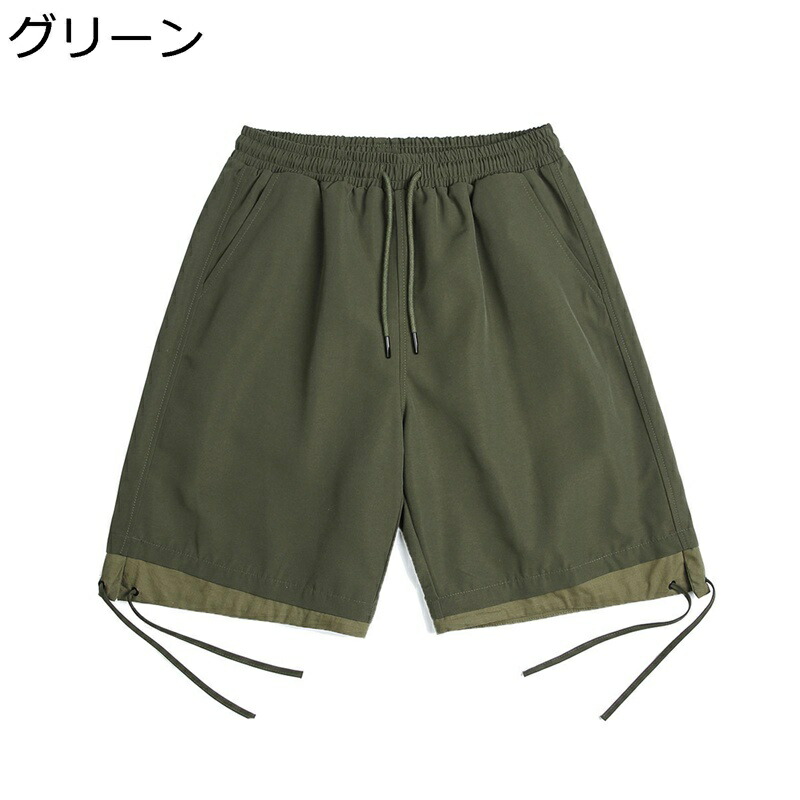 ショーツ メンズ ショートパンツ 夏 ゆったり 薄手 五分丈ズボン お肌に優しい 速乾性 通気性 爽やか 薄手 オシャレ ルーズシルエット ウエスト調整 カーゴパンツ 通勤 トレーニング ワーク ハイキング