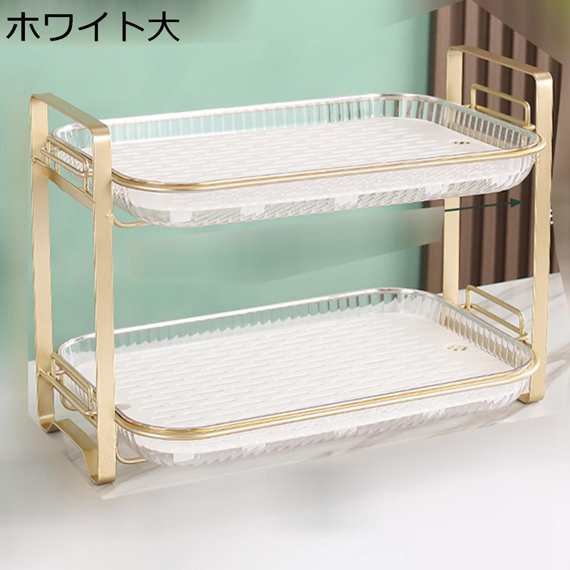 ケーキスタンド 2段 2層 フルーツ入れ フルーツプレート ケーキトレー デザートスタンド セラミック お菓子皿 手入れ簡単 取り外し可能 透かし彫り 収納ホルダー プレート パーティー キッチン 家庭用 5,258円