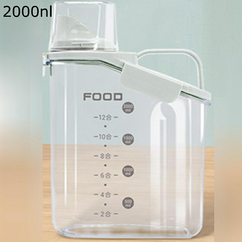 ペットフードストッカー 計量 ペットフード保存容器 ライスディスペンサー 米容器 省スペース 隙間 小型 餌収納 食物缶 コンテナ 猫犬 餌 食品 残量確認可 透明可視化 小麦粉 食糧収納