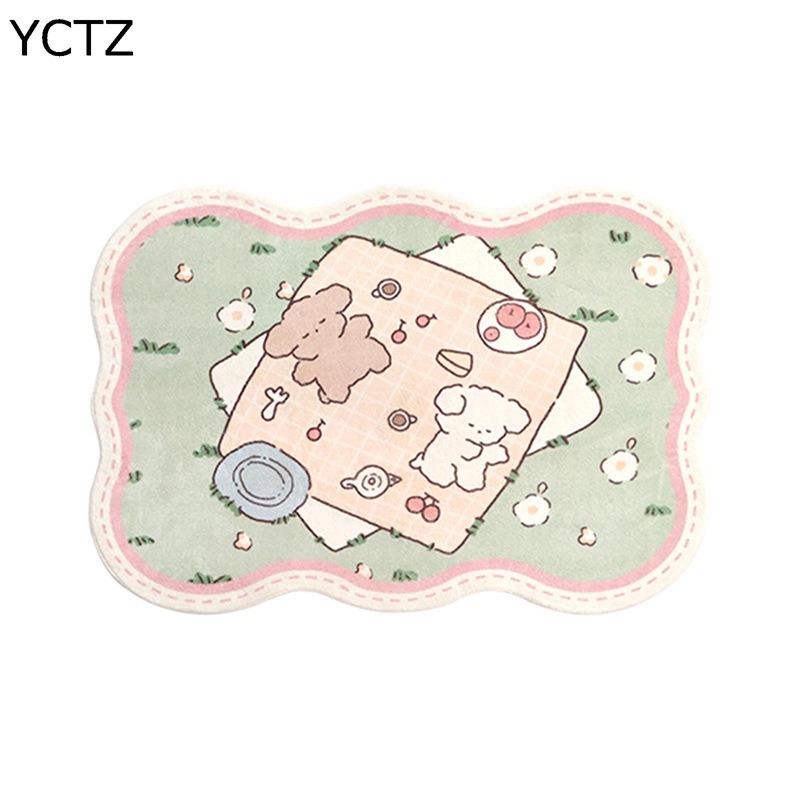 引っ敷き 引っ敷きサクラ色 兎柄 うさぎ 好いたらしい 大判 センターラグ 肌ざわり愛想のいい 身寄り用 オール時節当て嵌める ノン横すべり製作 丸洗い 部屋の入り口 歩廊 張出窓 臥榻姿勢 リビング御部屋 脱ぐ所
