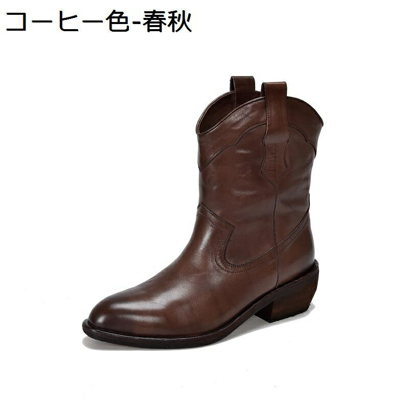 ショートブーツ レディース 袴用ブーツ 本革 ジョッキーブーツ 牛革 太めヒール 5cmアップ ゆったり 足細 コンフォート 歩きやすい 大人 幅広 短靴 秋冬 ソフト 防滑 カジュアル アウトドア 旅行