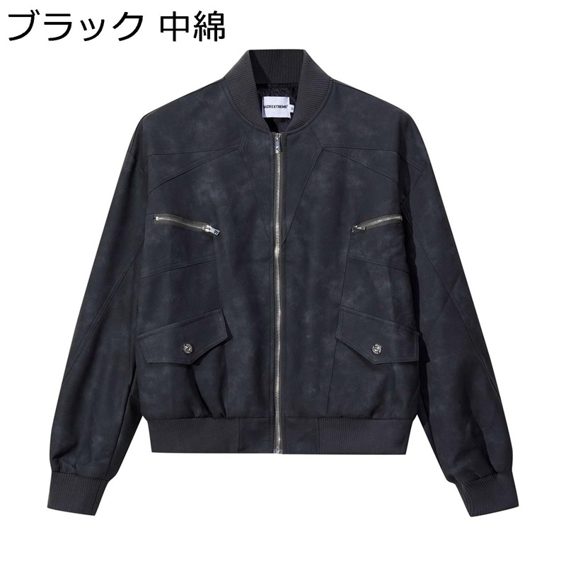 メンズ ライダースジャケット 遊撃手丈 PUなめし革 革ジャン 心地よい レトロ 防風防寒 秋冬 ジップアップ 上衣 カッコイイ 気が大きい大きさ アウトドア デイリー 自動二輪車用 男女兼用