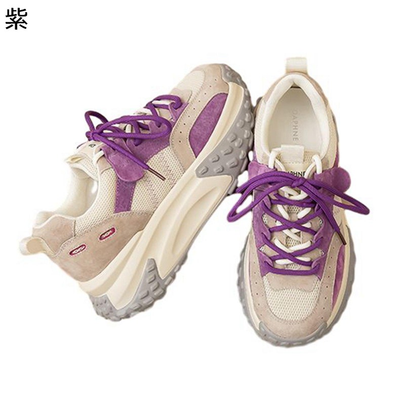 厚底スニーカー レディース 運動靴 美脚効果 身長アップ スポーツシューズ ランニング スエード トレッキング 軽便 やわらか 歩きやすい レースアップ 透気 滑らない デイリー 散歩 春夏秋冬