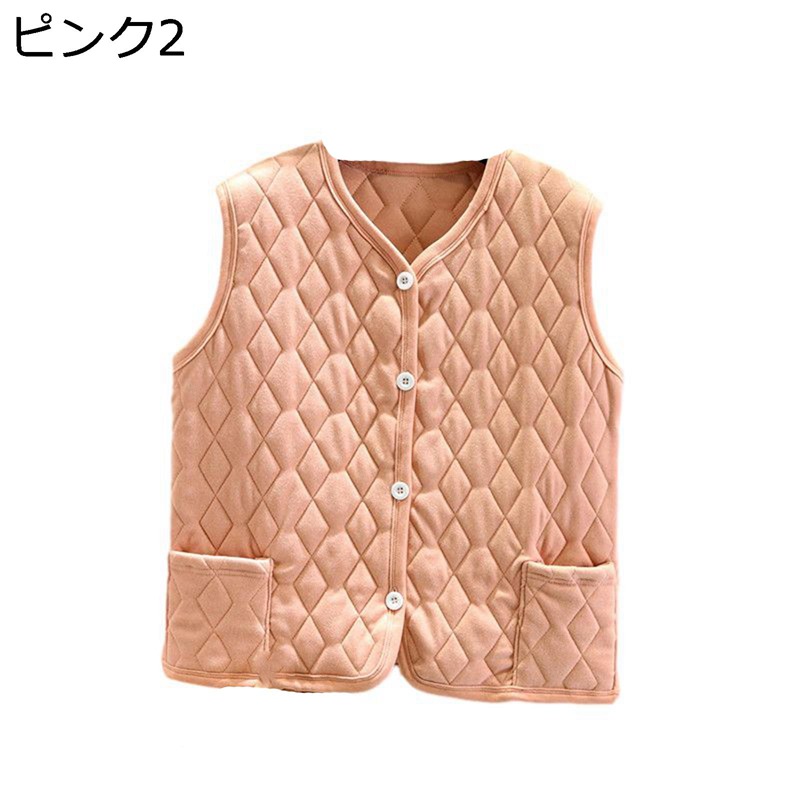 中綿ベスト ベスト レディース コットンベスト 婦人 アーガイル柄 中綿入れ 高齢者 50-70代 無袖 あったか 防風 軽い 撥水加工 耐洗 ファッション オフィス 女性 職場 通勤 会社 秋冬用