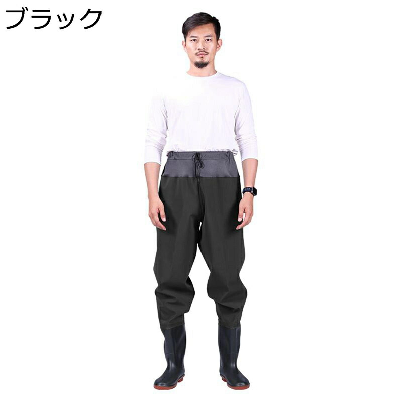 ウェストウェーダー 胴長靴 作業着 釣り用スーツラジアル 一体成型 渓流釣り 田植え 厚底 ヒップブーツ 男女兼用 完全防水 耐磨耗 メッシュ通気 フィッシングウェーダー 梅雨対策 アウトドア