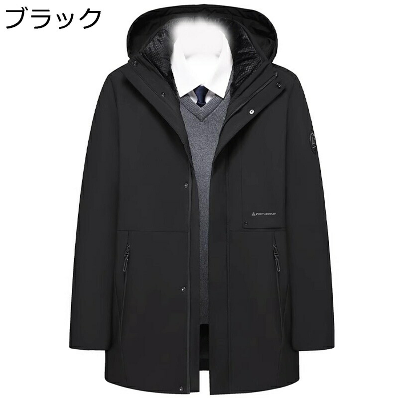 中綿ジャケット メンズ ダウンコート 高齢者 インナー着脱可 中綿入り 高齢者 冬服 防寒コート ファー襟付き 紳士 冬服 保温 シンプル 立ち襟防風 カジュアル 男性用 柔軟 無地 通勤OL おしゃれ