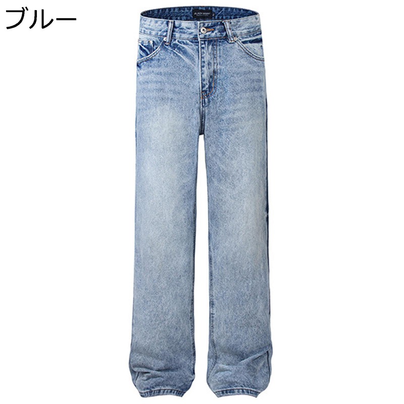 原宿系 デニムパンツ ロングパンツ メンズ ジーパン ストリート系 ストレート ジーンズ 春 秋 Gパン 薄い アメカジ ビンテージ カーゴパンツ ゆったり カジュアルパンツ お洒落 お出掛け 街着 ダンスウェア