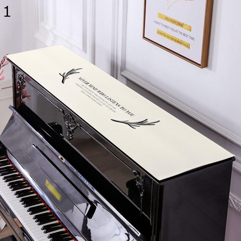 洋琴とっ始め覆いかぶせる 天板覆いかぶせる PUなめし革 piano防御すること 防塵用 オシャレ 鹿柄 INS風 ノース 窈窕たる 汚れた状態押しとどめる 耐久性 アップライトピアノ 室内装飾 御部屋の飾りつけ
