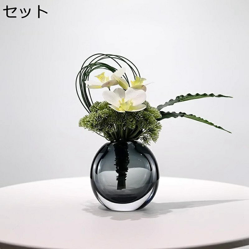 フェイクフラワー 造花 胡蝶蘭 フラワーアレンジメント インテリア 卓上 人工観葉植物 花瓶挿し ins風 リアルな外観 店舗 美術館 デパート テレビ台 オフィス 事務所 新築祝い 開店祝い 世話不要