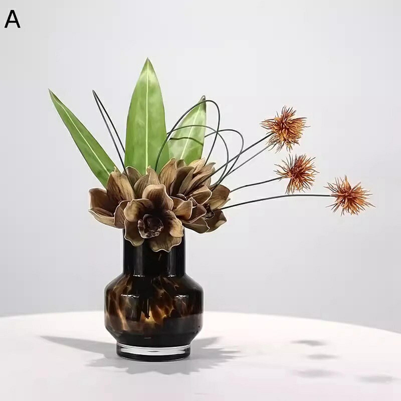 フェイクフラワー 胡蝶蘭 インテリア 造花アレンジ 生け花 緑 枯れない 北欧 花瓶付き 世話不要 室内 ほこりに強い テーブル装飾花 ディスプレイ 撮影用 テレビ台 オフィス 事務所 新築祝い 開店祝い