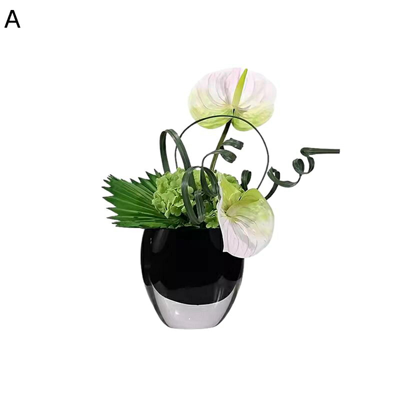 造花 フェイクフラワー クワイ フラワーアレンジ インテリア 花瓶付き 室内 現代的 リアルな外観 テーブル装飾花 ディスプレイ デスクトップ 部屋 リビング 撮影道具 転居祝い 引越し祝い 枯れない