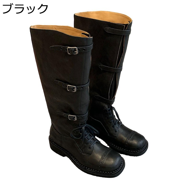 レディース 乗り馬ブーツ 真っただ中ブーツ 三尺帯 膝丈 なめし革 コンフォート お出かけ ヴィンテージ でき事 旅行 秋冬 流行り物系 防寒 雨合羽 ぼうぜん自失採り入れる クリスマス 思わしい 好いたらしい 卒式