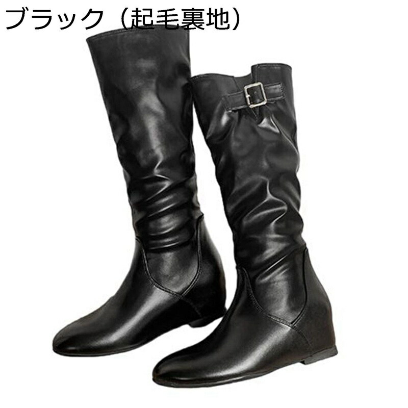 レディース 乗り馬ブーツ 3.5糎 はたご屋踵 真っただ中ブーツ 美脚 なめし革 生あたたかい 防滑 耐磨耗 ラウンドトゥ デイリー チャンキーヒール 身たけ引きあげる 秋冬 お出かけ 周遊 ヴィンテージ