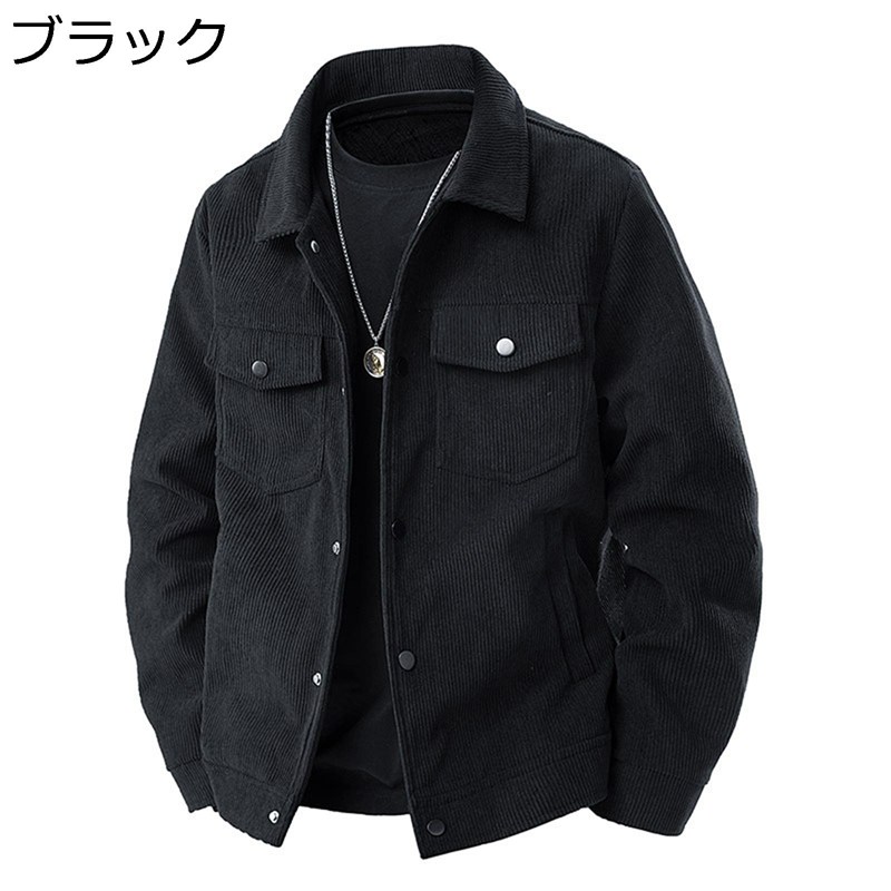 ワークジャケット カーゴジャケット メンズ カジュアルコート 野球服 防寒 保温 着痩せ 折り襟 ワイド アウター スポーツウェア 大きいサイズ 無地 若者 春秋 潮流 ファッション