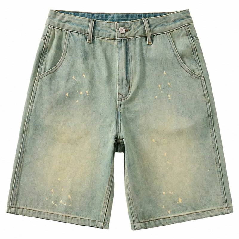 デニムハーフパンツ メンズ 体型カバー ズ ゆったりサイズ ショートパンツ デニム ショート丈 半ズボン 太め ジーパン ヴィンテージ風 カジュアル 夏服 ストリート｜マルヤ物流サービス