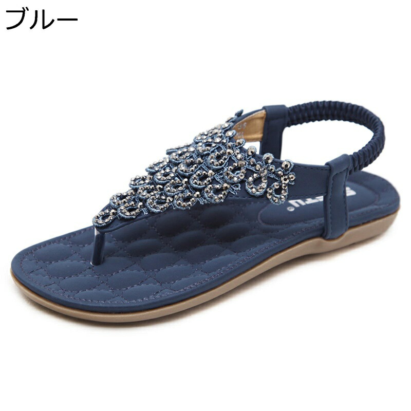 ビーチサンダル レディース フラット トングサンダル スリッポン 履きやすい コンフォート 歩きやすい 滑り止め 通気 サマーシューズ 夏 美脚 ボヘミアン 海辺 リゾートサンダル カジュアル 外履き