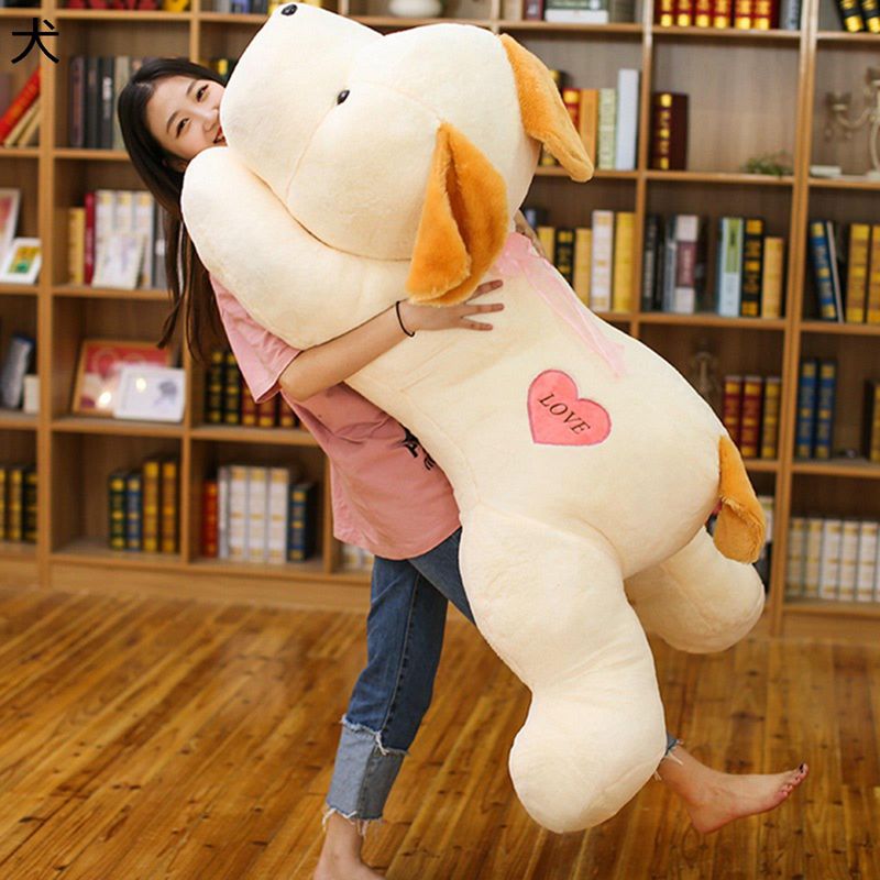 抱き枕 犬ぬいぐるみ 昼寝枕 可愛い ハート犬 PP綿 ふわふわ 大きいサイズ やわらかい 横向き寝 気持ちいい 友達 子供 お祝い 誕生日 クリスマス バレンタイン 贈り物
