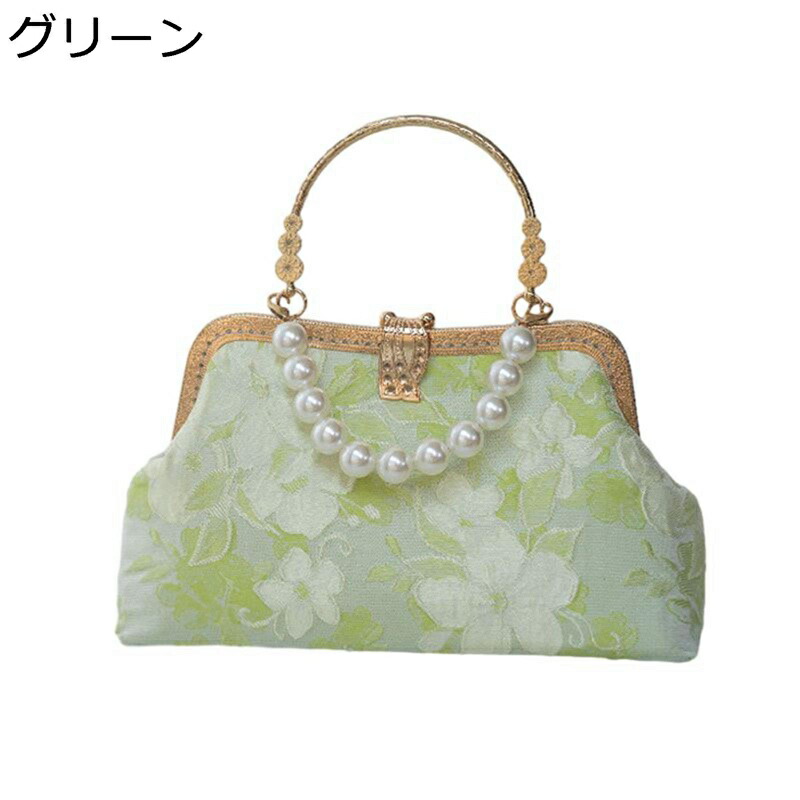 パーティーバッグレディース クラッチペダル御徒面子 御芽出度 花柄 パール 連環 肩部 3way 銭入れ フリンジ 好いたらしい 今めかしい ハンドバック 札入れ レディース 普段使い走り 卒式 二次会
