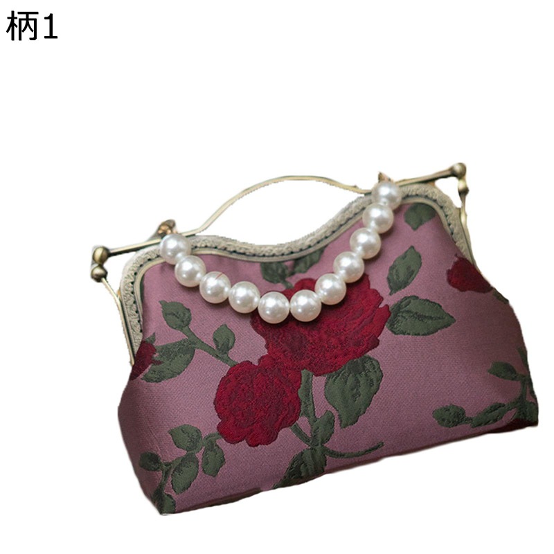 寄りあい御徒面子 クラッチペダル御徒面子 ローズ 御芽出度 赤 サクラ色 薔薇 上海風 レトロ 銭入れ 連環 ショルダーバッグ 2way 夕まぐれ御徒面子 卒 成年者 かき鳴らす会 ご造作御徒面子 ポシェット 長札入れ 棒紅/鍵/持ちはこぶ納める
