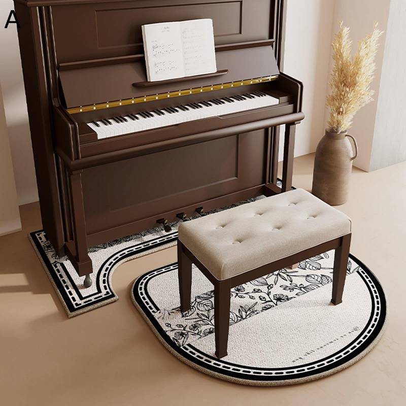 防音マット ピアノの防音絨毯 ピアノ用カーペット マット 北欧風カーペット フローリングマット すべりどめ付き 傷防止 吸音 床保護 椅子パッド 振動吸収 パーカッション 電子ピアノ 楽器