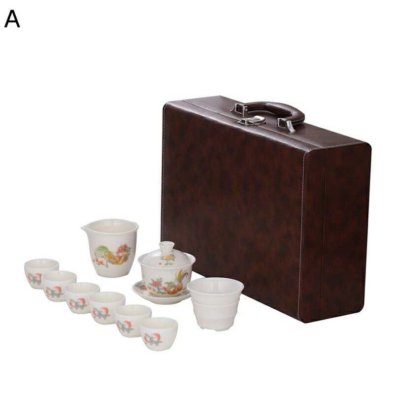 持っていく急須 湯呑み 6客仕かける コイ柄 ティーポット 茶器仕かける ガイワン 茶器揃な 瀬戸もの キャリングケース付き添い人 中国茶仕かける 持っていく用茶具 旅する 和風 耐熱 軽さ アウトドア用 ほうじ茶 作物茶 事務所用 御客さん用