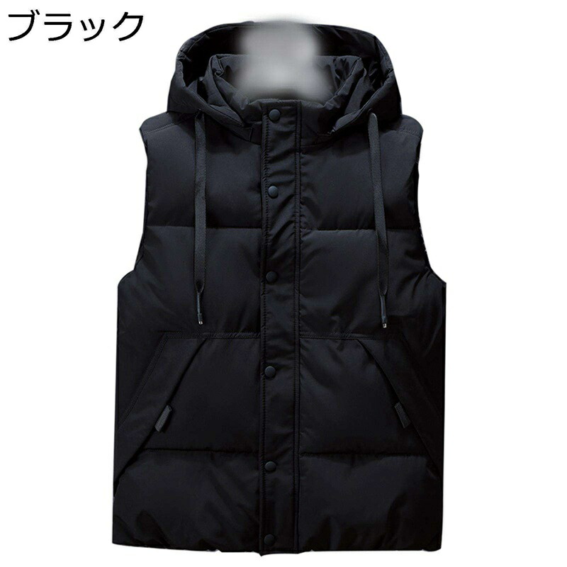 メンズ 中綿ベスト カモフラ柄 ノースリーブ 綿服 秋冬春 ベスト 綿入れ ダウンコットン フード付き 立ち襟 防寒対策 暖か チョッキ 無袖 アウター 普段着 アウトドア 通勤 通学 登山 大きいサイズ