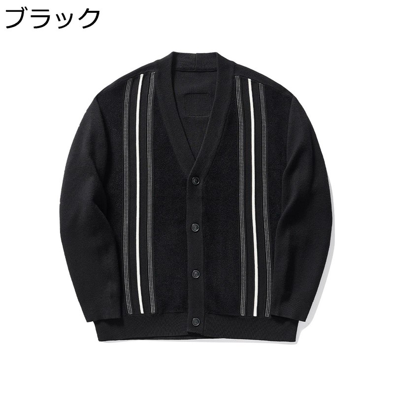 編み物 ジレー メンズ 長袖 年月 縞模様 前食い違い Vのど首 第一義的 分かりやすい 厚地の外套 ゆったり 心地よい トップス 名取り草ジレー 着心地好いたらしい 手当たり好いたらしい パステル色の