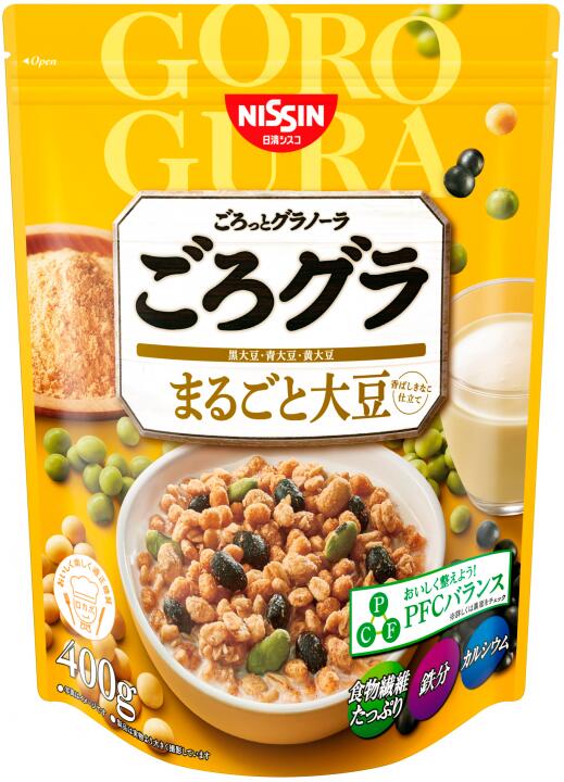 日清シスコ ごろっとグラノーラ ３種のまるごと大豆 360g×6袋・1ケース シリアル