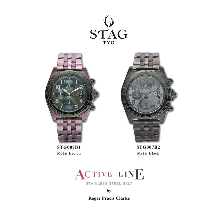 贈る結婚祝い メンズ腕時計 スタッグ Tyo Stag 男性用ウォッチ メンズ 送料無料 腕時計 時計 日本製 メーカー保証 国産高性能クロノグラフムーヴメント Stg007b Avadf Com Br