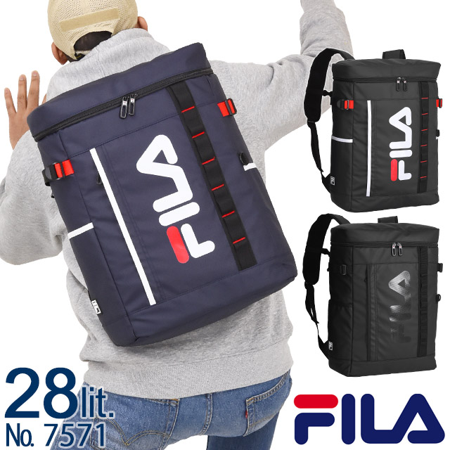 楽天市場 フィラ Fila リュック 通学 ボックス型 スクエア 28リットル リブレーン 大容量 撥水 かわいい 男子 女子 女子高生 スクールバッグ 7571 かばんのマルゼン楽天市場店