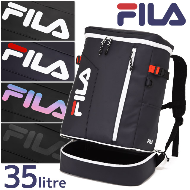楽天市場】フィラ FILA リュック 通学 ボックス型 スクエア 28リットル 