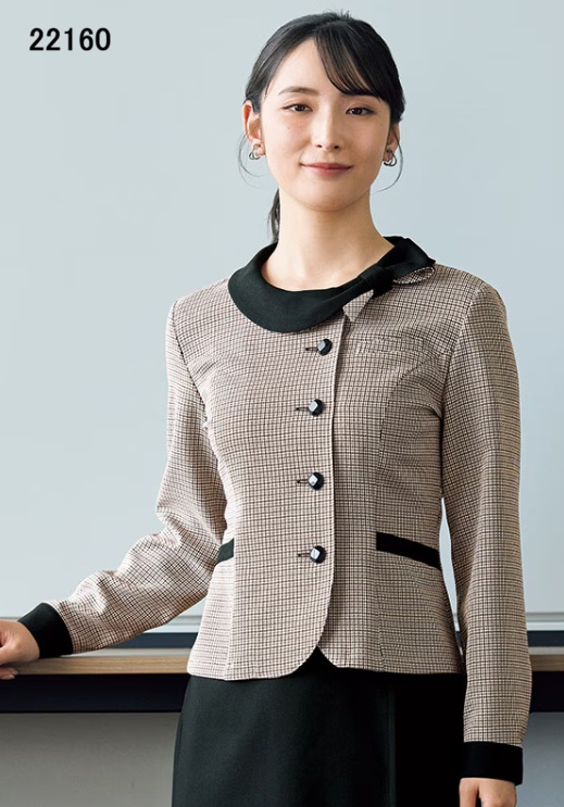22160 長袖大層らしいトップ 事務服 en joie 株式会社ジョア アンジョア