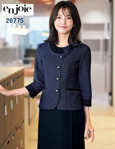 楽天市場】アンジョア事務服 七分袖オーバーブラウス 26775 ストレッチ