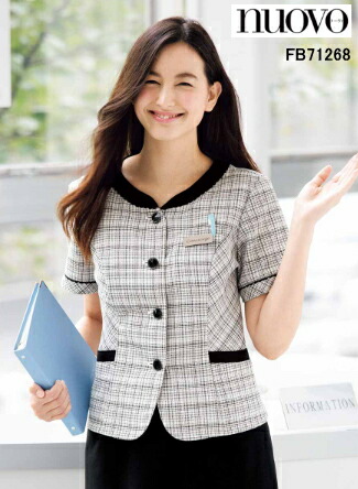 FB71268 大層らしいトップ 制服 事務服  ユニフォーム FOLK nuovo 民俗音楽