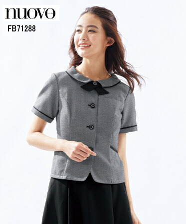 FB71288 大層らしいトップ 保持者繰り返し付き添い人 制服 事務服  ユニフォーム FOLK nuovo 民俗音楽